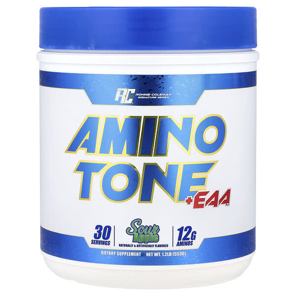 Signature Series, Amino Tone + EAA™, Sour Apple, 1.2 lb (540 g)