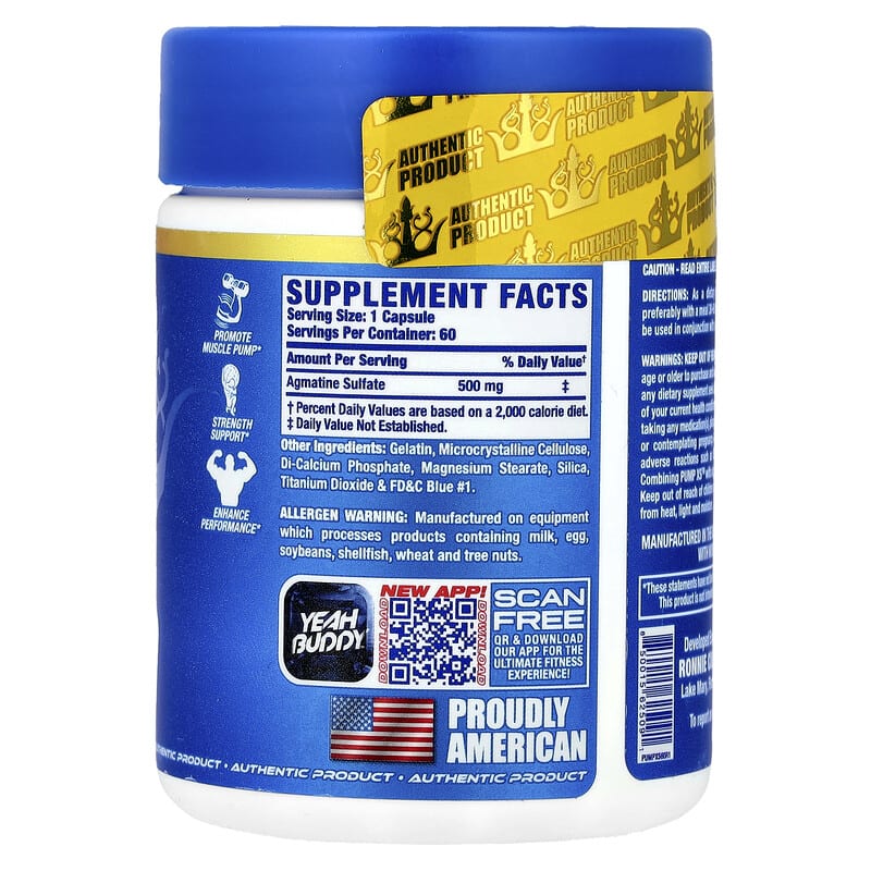 Vital Edition, Pump XS™, 500 mg, 60 Capsules