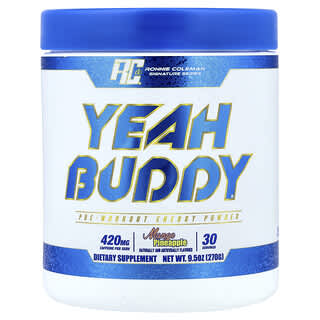 Ronnie Coleman, Signature Series, Sim Buddy, Pó Energético Pré-treino, Manga e Abacaxi, 270 g (9,5 oz)