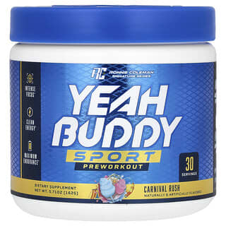 Ronnie Coleman, Sport, Preworkout, Yeah Buddy, Carnival Rush, 5.71 oz (162 g)