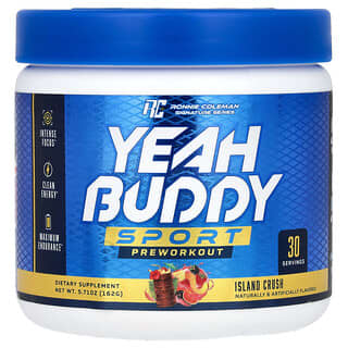 روني كولمان‏, Signature Series, Yeah Buddy, Sport Preworkout, Island Crush, 5.71 oz (162 g)