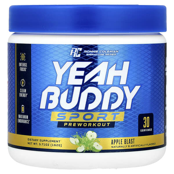 Signature Series, Yeah Buddy Sport, Preworkout, Apple Blast, 5.71 oz (162 g)