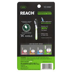 Reach, Professional Interdental Brush, Wide, 10 Interdental Cleaners
