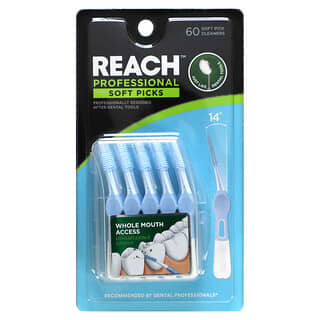 Reach, 專業柔軟牙線，60 根柔軟清潔牙線