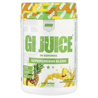Redcon1, Suco GI, Mistura Supergreens, Abacaxi e Banana, 429 g (15,13 oz)