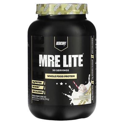 Redcon1, MRE Lite, Whole Food Protein, Vanilla Shake, 2.08 lbs (945 g)