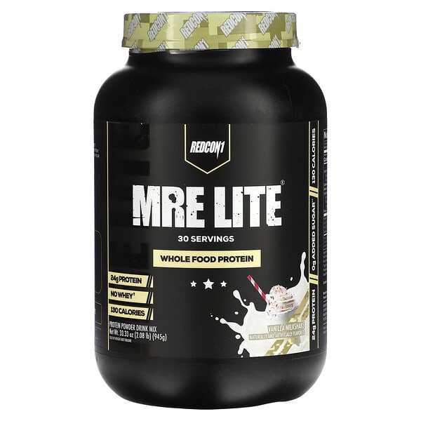 MRE Lite, Whole Food Protein, Vanilla Milkshake, 2.08 lbs (945 g)