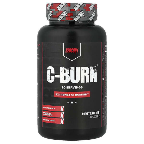Redcon1, C-Burn™, Extreme Fat Burner, 90 Capsules — product photo 1