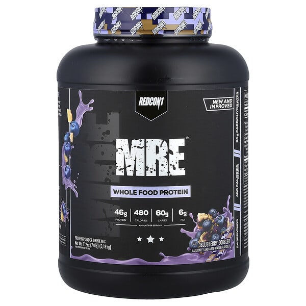 Redcon1, MRE, Whole Food Protein, Blueberry Cobbler, 7.16 lb (3,250 g) — product photo 1