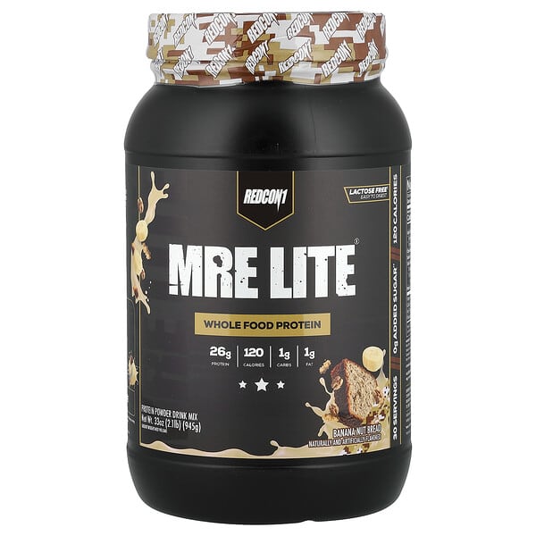 Redcon1, MRE Lite, Whole Food Protein, Banana Nut Bread, 2.08 lb (945 g) — product photo 1