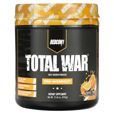Redcon1, Total War®, Pre-Workout, Orange Crush, 15.66 oz (444 g)
