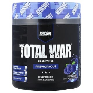 Redcon1, Total War®, před tréninkem, modrá malina, 447 g (15,77 oz)