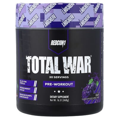 Redcon1, Total War®, Pre-Workout, Grape, 16.51 oz (468 g)