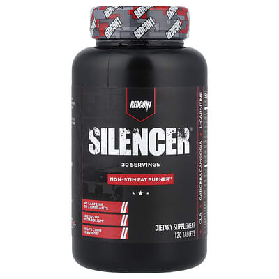 Redcon1, Silencer®, Non-Stim Fat Burner, 120 Tablets