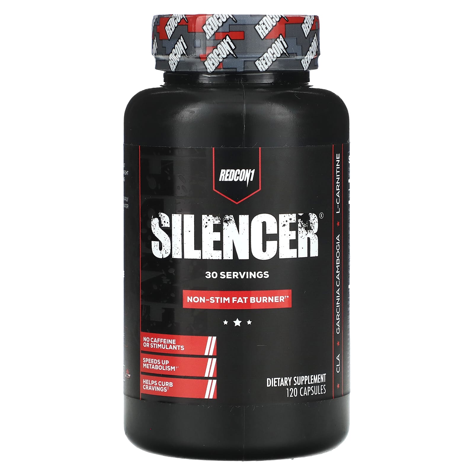 Redcon1, Silencer, Non-Stim Fat Burner, 120 Capsules