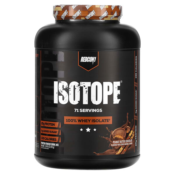 Redcon1, Isotope, 100% Whey Isolate, Peanut Butter Chocolate, 5.34 lb (2,421 g)