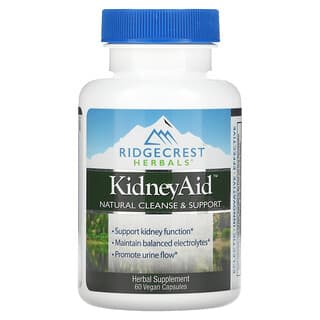RidgeCrest Herbals, KidneyAid, 60 capsules vegan