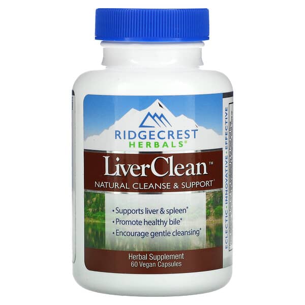 RidgeCrest Herbals, LiverClean, 60 vegane Kapseln