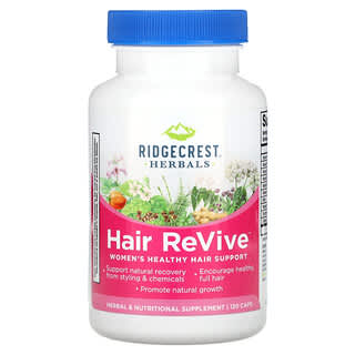 RidgeCrest Herbals, Revitalización del cabello, 120 cápsulas
