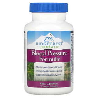 RidgeCrest Herbals, Blood Pressure Formula, 120 веганских капсул
