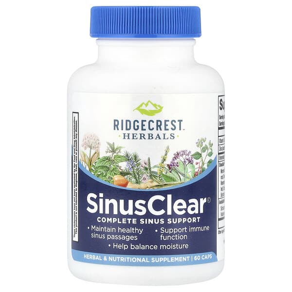 RidgeCrest Herbals, SinusClear©，60 粒膠囊