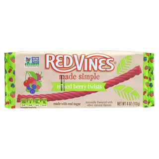 Red Vines, Licorice Tray, Made Simple, Mixed Berry Twist, 4 oz (113 g)