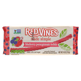 Red Vines, Licorice Tray, Made Simple, Blueberry Pomegranate Twist, 4 oz (113 g)