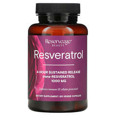 Reserveage Nutrition, Resveratrol, Trans-Resveratrol, 500 mg, 60 Veggie Capsules