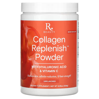 Reserveage Beauty, Collagen Replenish Powder, Unflavoured, 8.25 oz (234 g)