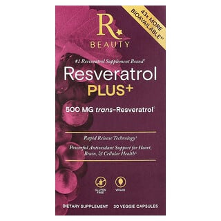 Reserveage Beauty, Resveratrol Plus+, 30 Veggie Capsules