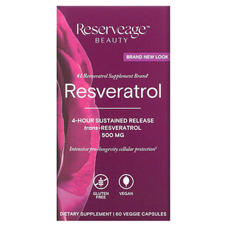 ReserveAge Nutrition, Resveratrol, 500 mg, 60 cápsulas vegetales