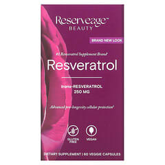 Reserveage Nutrition, Resveratrol, Trans-Resveratrol, 250 mg, 60 pflanzliche Kapseln
