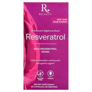 Reserveage Beauty, Resveratrol, 60 vegetariska kapslar