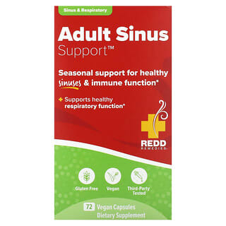 Redd Remedies, Refuerzo para los senos nasales en adultos`` 72 cápsulas veganas