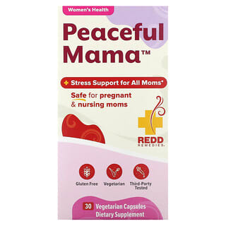 Redd Remedies‏, Peaceful Mama, 30 Vegetarian Capsules