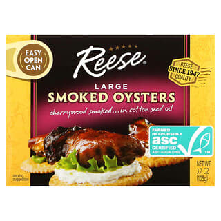 ريز‏, Smoked Oysters محار مدخن كبير، 3.7 أونصات (105 جم)