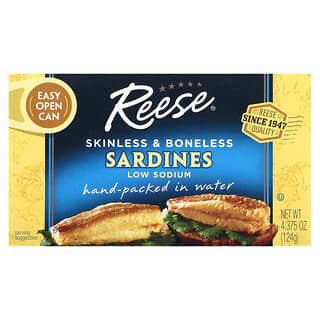 Reese, Skinless & Boneless Sardines, 4.375 oz (124 g)
