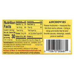 Reese, Rolled Filets of Anchovis, gerollte Sardellenfilets, 56 g (2 oz.)