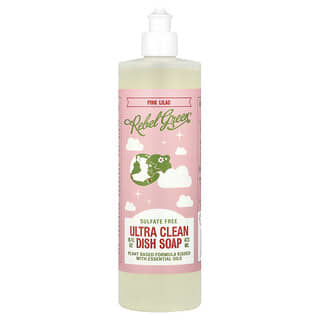 Rebel Green, Detergente Ultra Clean, Lilás Rosa, 473 ml (16 fl oz)