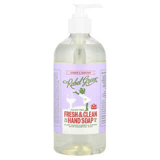 Rebel Green, Savon pour les mains Fresh & Clean, Lavande et pamplemousse, 500 ml