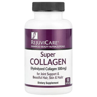 Rejuvicare, Super Collagen, 500 mg, 90 kapsułek