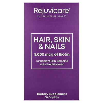 Rejuvicare, Hair, Skin & Nails, 60 Caplets