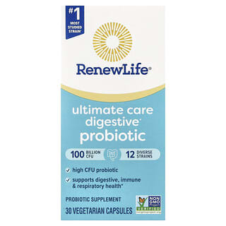 Renew Life, Ultimate Flora, Ultimate Care Probiotic, 100 Milliarden Lebendkulturen, 30 vegetarische Kapseln
