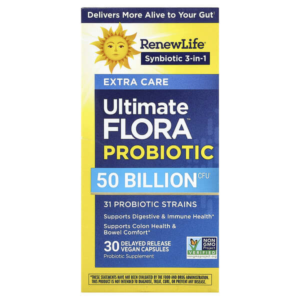 Renew Life, Ultimate Flora™，益生菌，30 粒緩釋全素膠囊