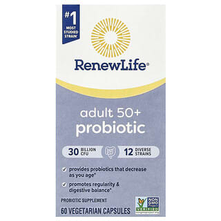 Renew Life, Adult 50+ Probiotic, 30 Billion CFU, 60 Vegetarian Capsules