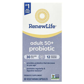 Renew Life, Adult 50+ Probiotic, 30 Billion CFU, 90 Vegetarian Capsules