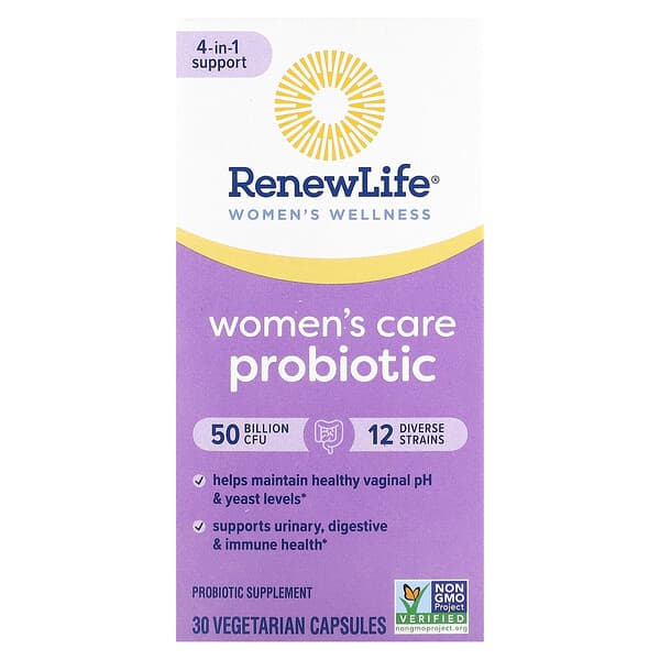 Renew Life, 女性護理益生菌，500 億 CFU，30 粒素食膠囊