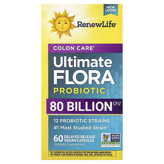 Renew Life, Colon Care Probiotic, 80 Billion CFU, 60 Vegetarian Capsules