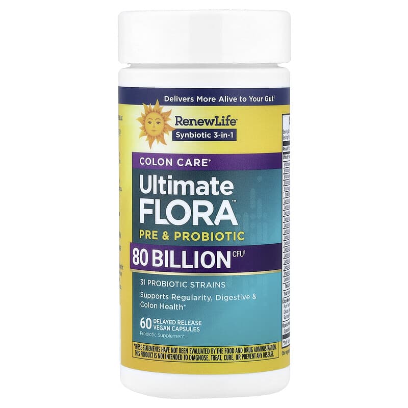 Colon Care, Ultimate Flora™ Pre & Probiotic, 60 Delayed Release