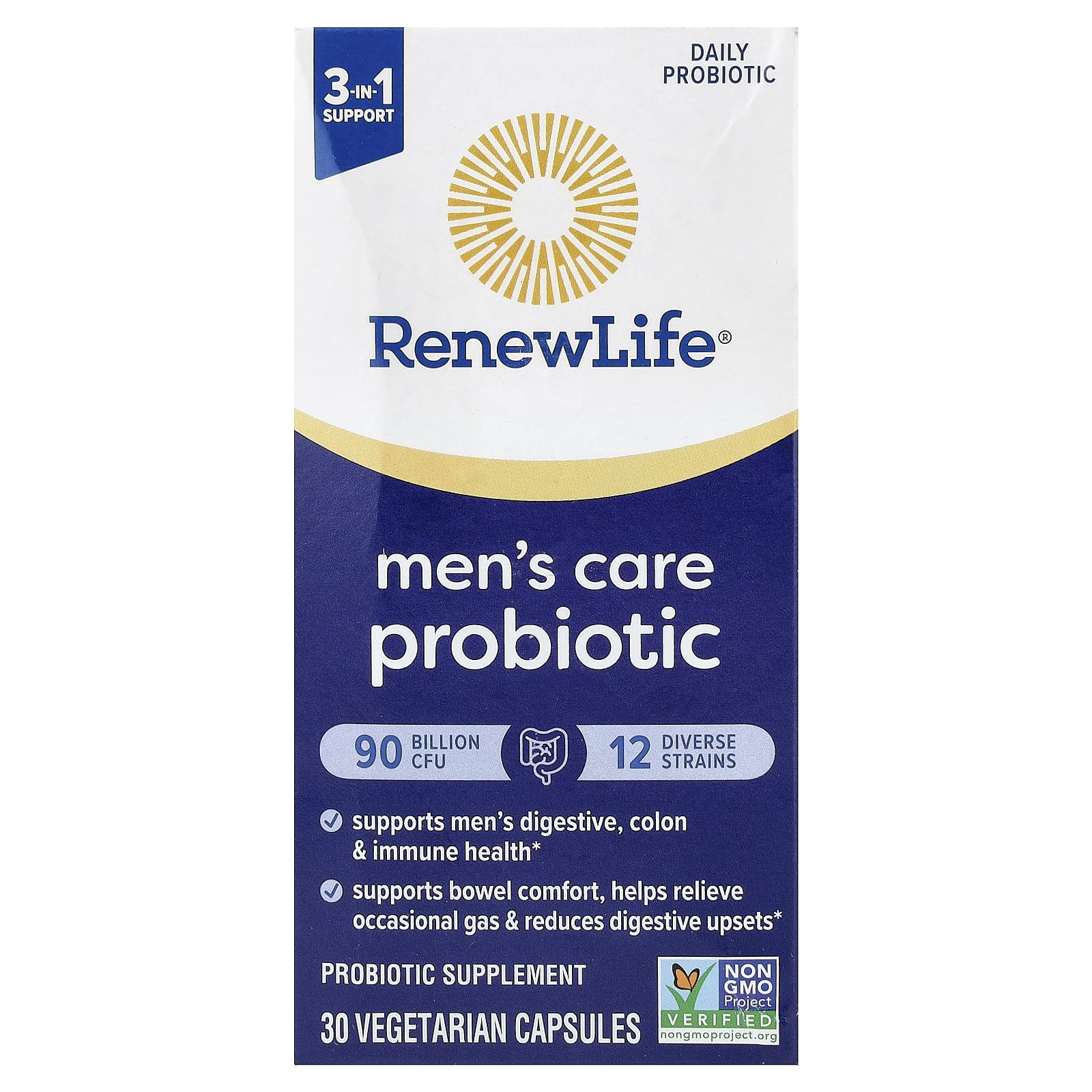 Renew Life Men's Care Probiotic – 30 gélules végétales de Renew Life